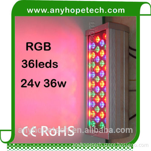 Alibaba low price 36leds outdoor 36w rgb led wall washer